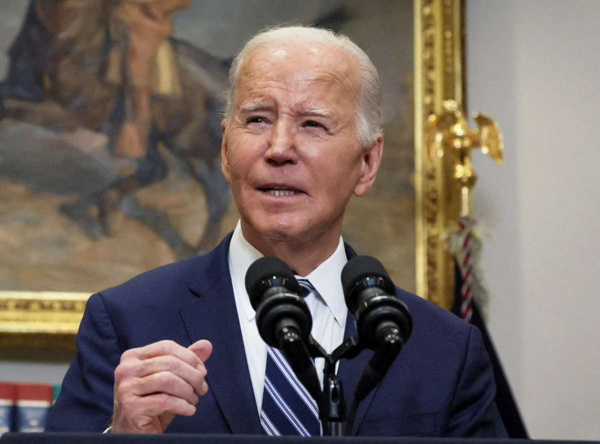US President Joe Biden speaks at the White House in Washington, D.C., on Feb. 16, 2024, after it was reported that Russian opposition leader Alexei Navalny died at an Arctic penal colony where he was serving a three-decade jail term. (REUTERS/File Photo)