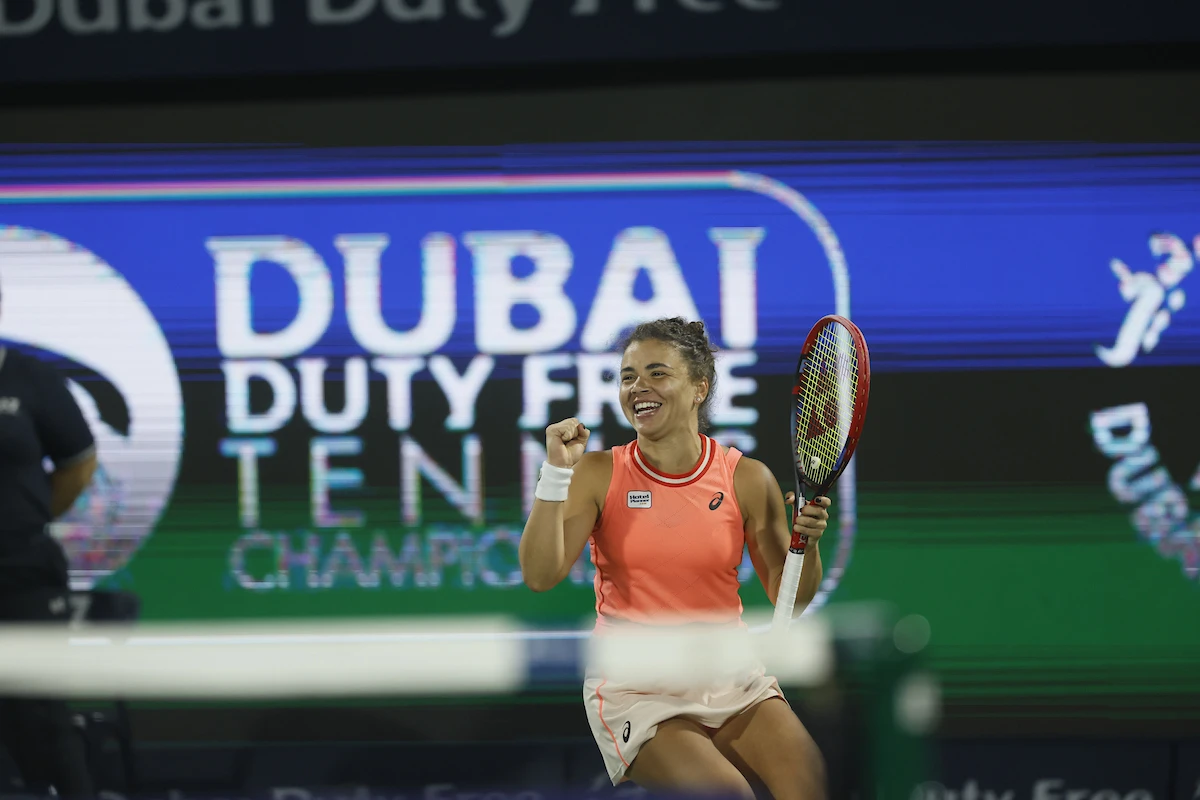 Jasmine Paolini beats Anna Kalinskaya to win women’s singles title at the 2024 Dubai Duty Free Tennis Championships. (Supplied)