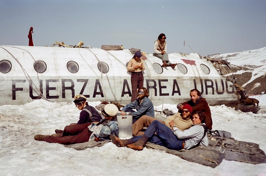 A powerful but incredibly disturbing film, “Society of the Snow” fictionalizes a 1972 Uruguayan plane crash. (Supplied)