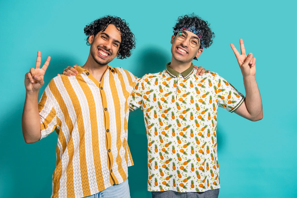 Twin brothers Abdullah and Abdulaziz Bakr, popularly known as Saudi Reporters on YouTube and social media. (Supplied)