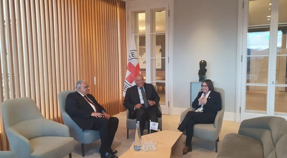 Egypt’s foreign minister, president of the International Committee of the Red Cross, discuss humanitarian situation in the Gaza Strip