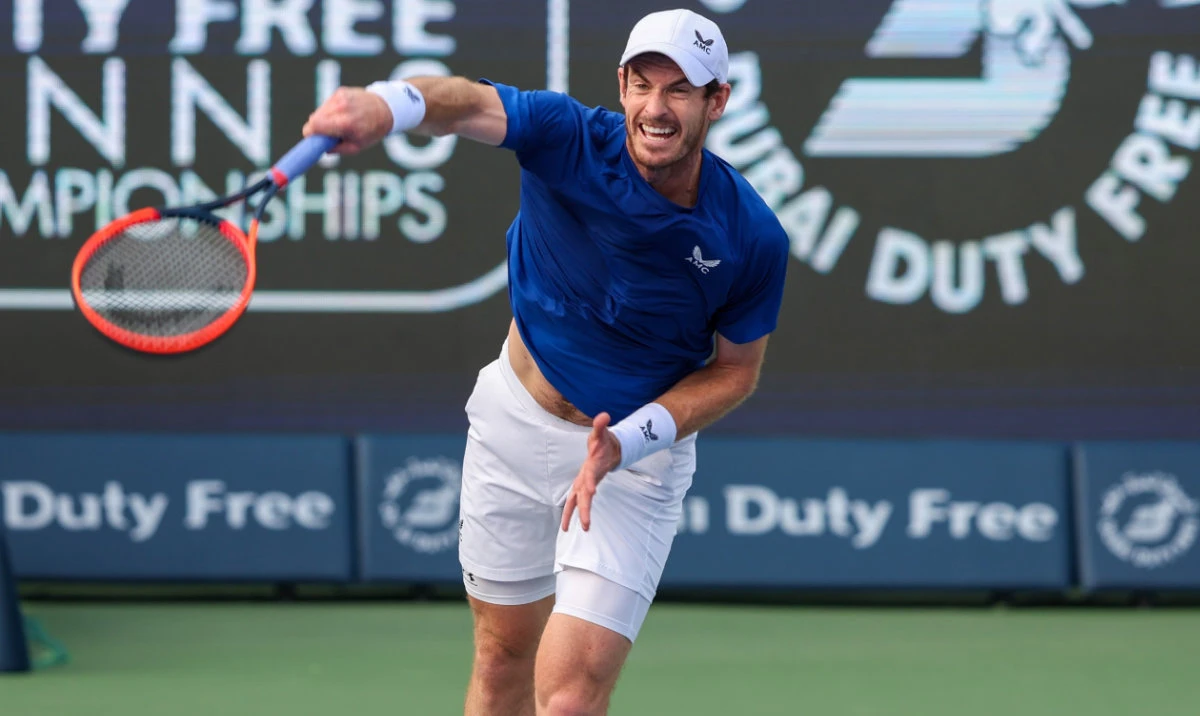 Andy Murray is out of the Dubai Tennis Championships after losing to Ugo Humbert. (ATP)
