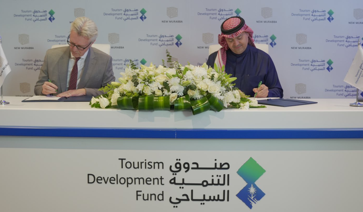 The MoU was signed by New Murabba Development Company CEO Michael Dyke and TDF chief executive Qusai bin Abdullah Al-Fakhri. (Twitter @newmurabba)