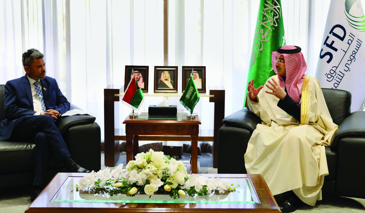 Sultan Al-Marshad holds talks with Vanuatu Matai Seremaiah in Riyadh. (Supplied)