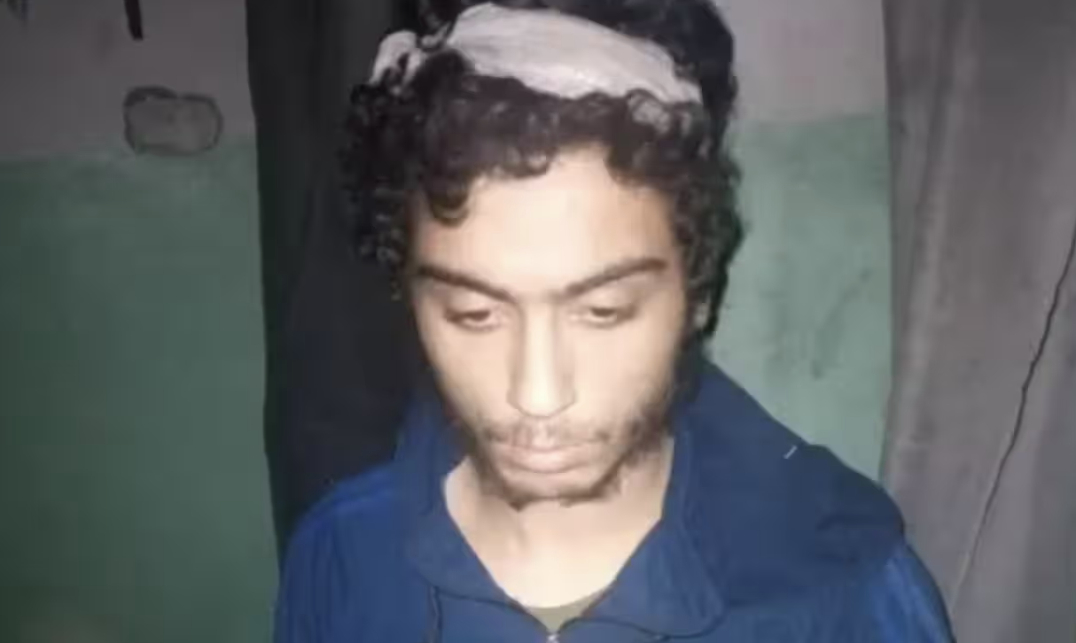 Yusuf Zahab in a photo he sent to Human Rights Watch from a besieged prison in northeast Syria in January 2022. (Human Rights Watch)