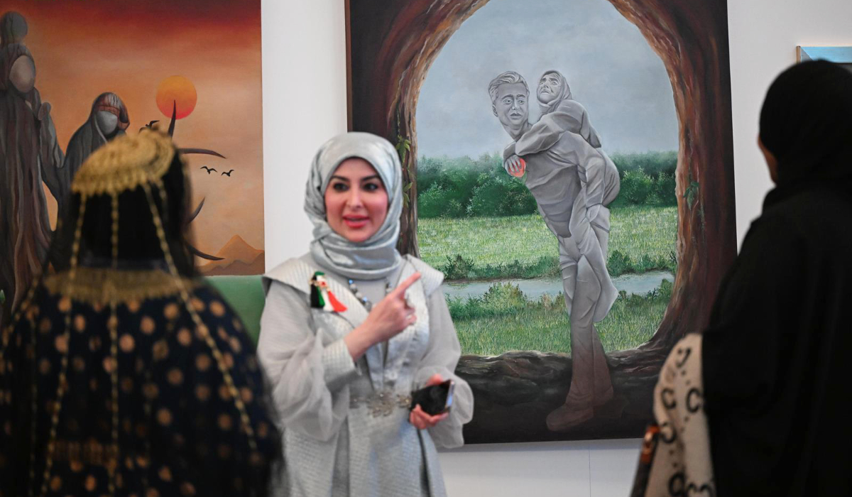 The two-day event featured over 100 artworks ranging from realism to abstraction to contemporary expressionism. (SPA)