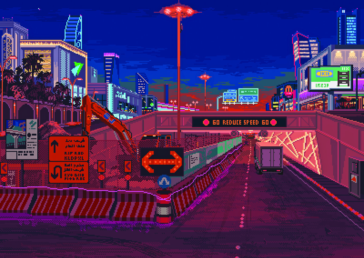 Saudi artist reimagines Kingdom’s capital in vibrant pixels
