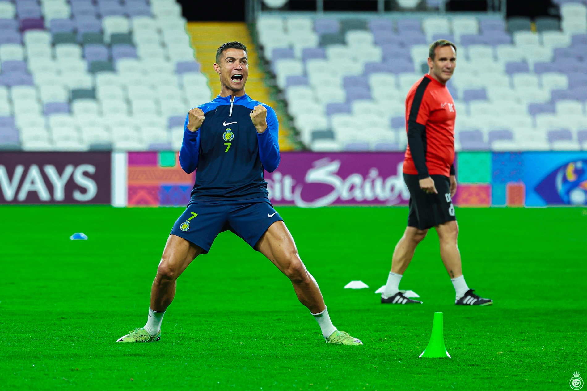 The 39-year-old had been banned for one game after making an offensive gesture during a Saudi Arabia league match four days earlier (X/@AlNassrFC)