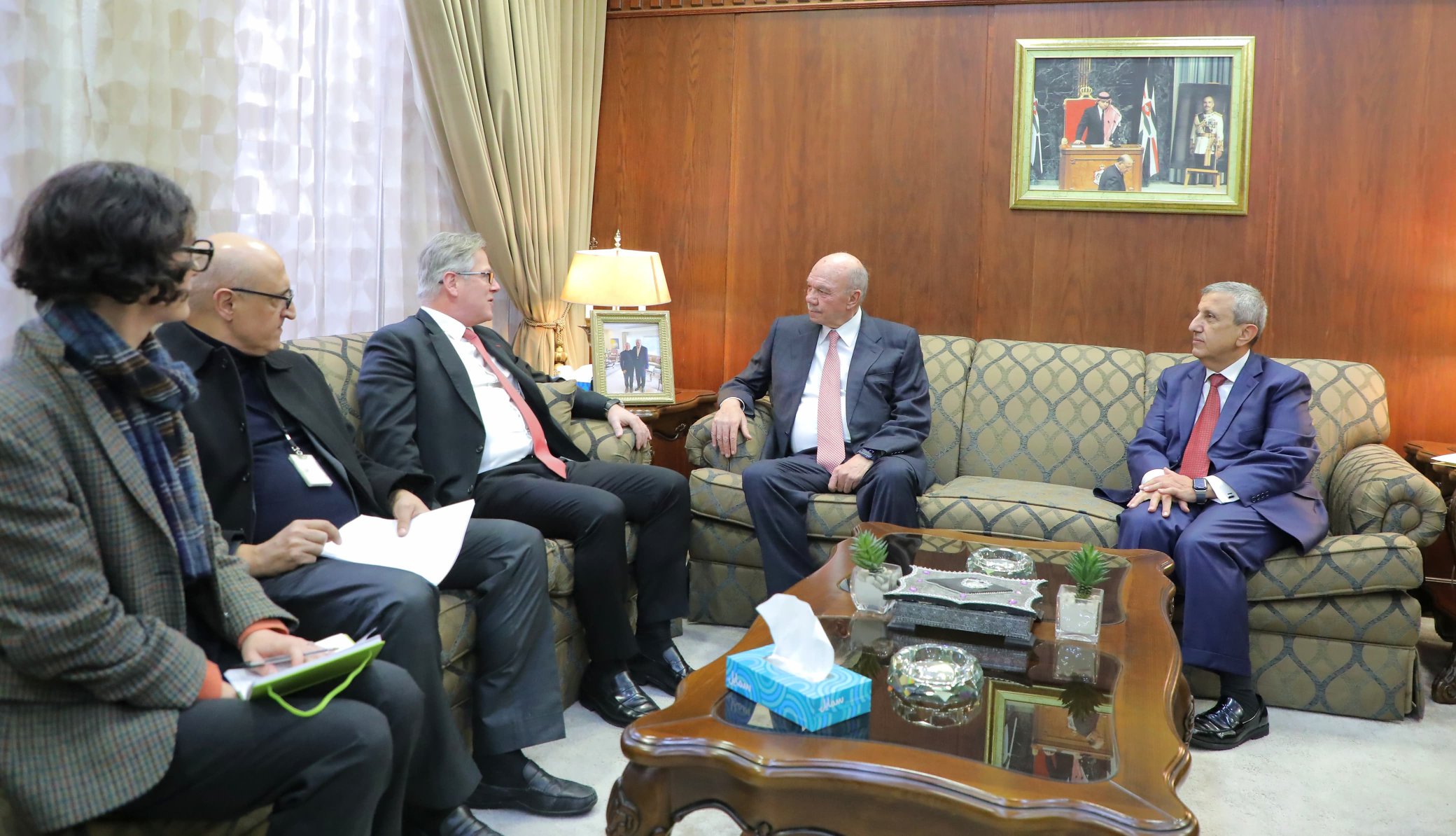 During a meeting with the Jordanian-French Friendship Committee of the Senate, Alexis Le Cour Grandmaison highlighted the need to prioritize a ceasefire in the Gaza Strip. (X/@FranceJordanie)