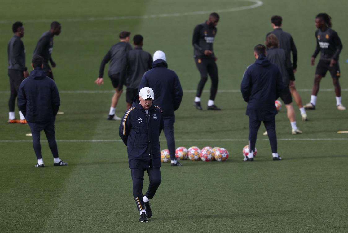 Ancelotti has doubts on defense for Real Madrid’s return game against Leipzig in Champions League