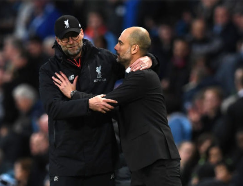 The most enduring English Premier League rivalry in recent times will end this season when Jurgen Klopp steps down as Liverpool manager and, presumably, makes life a lot easier for Manchester City and Pep Guardiola. (AFP/File)