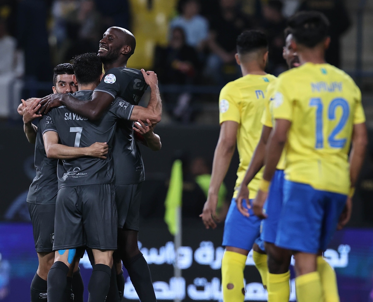 Al-Raed shocked Al-Nassr by beating 3-1 at Al-Awwal Park on Thursday night. (SPL)