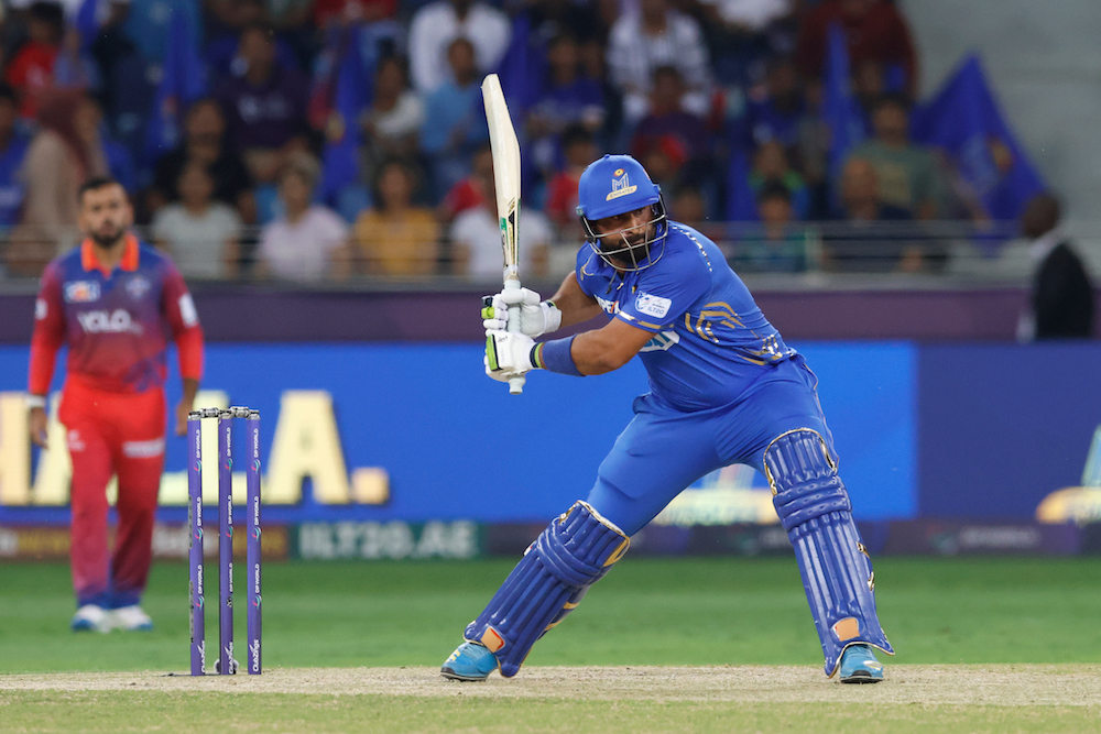MI Emirates star and UAE captain Muhammad Waseem said the franchise’s recent DP World ILT20 success showed him the breadth of Emirati cricket talent. (Supplied/ILT20)