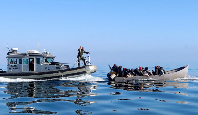 At least 34 migrants were missing and two died after their boat sank off Tunisia as they tried to cross the Mediterranean to Italy, the Tunisian national guard said on Friday. (Reuters/File)