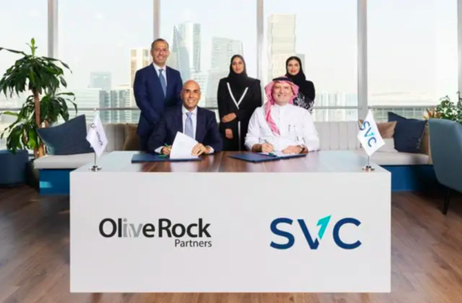 The agreement was signed by Nabeel Koshak, CEO and board member of SVC, and Muhannad Qubbaj, founding partner of Olive Rock Partners, in the presence of key officials from both organizations. SPA