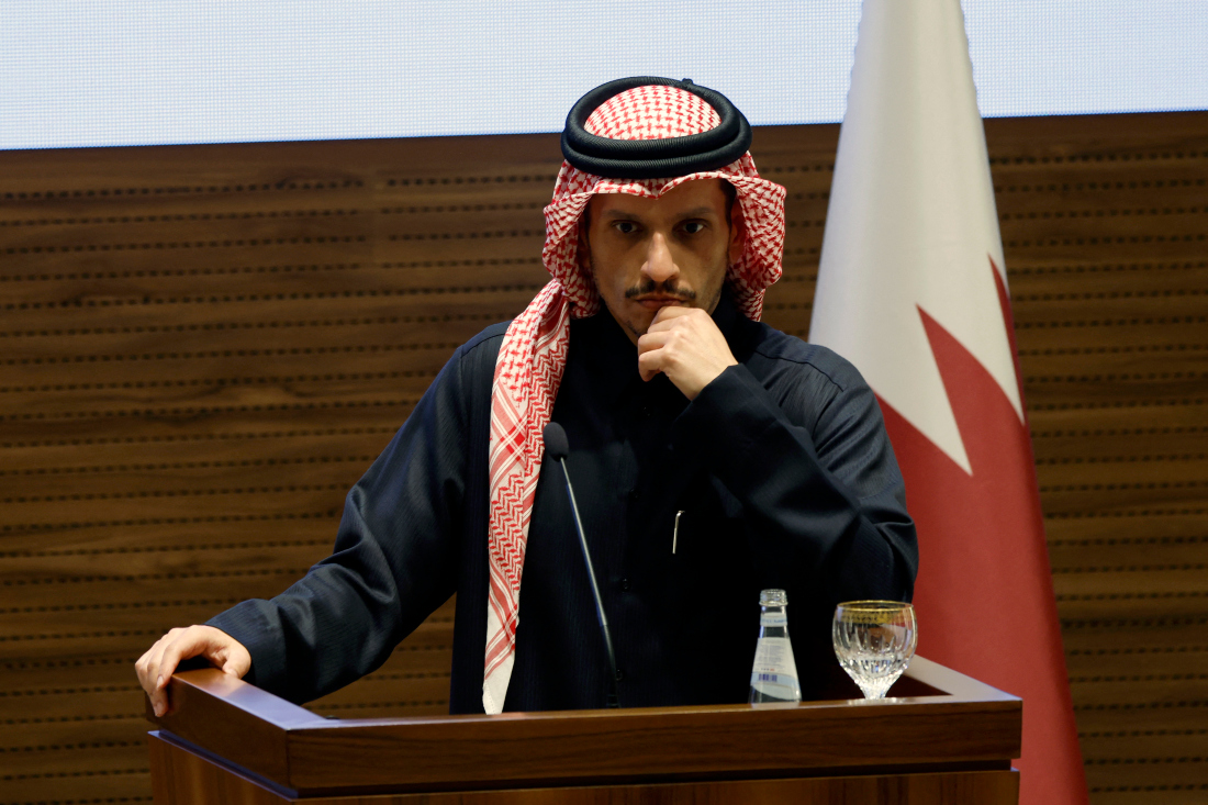 Qatar PM Mohammed bin Abdulrahman Al-Thani expected to hold talks with Israel’s intelligence chief and Egyptian officials. (File/AFP)