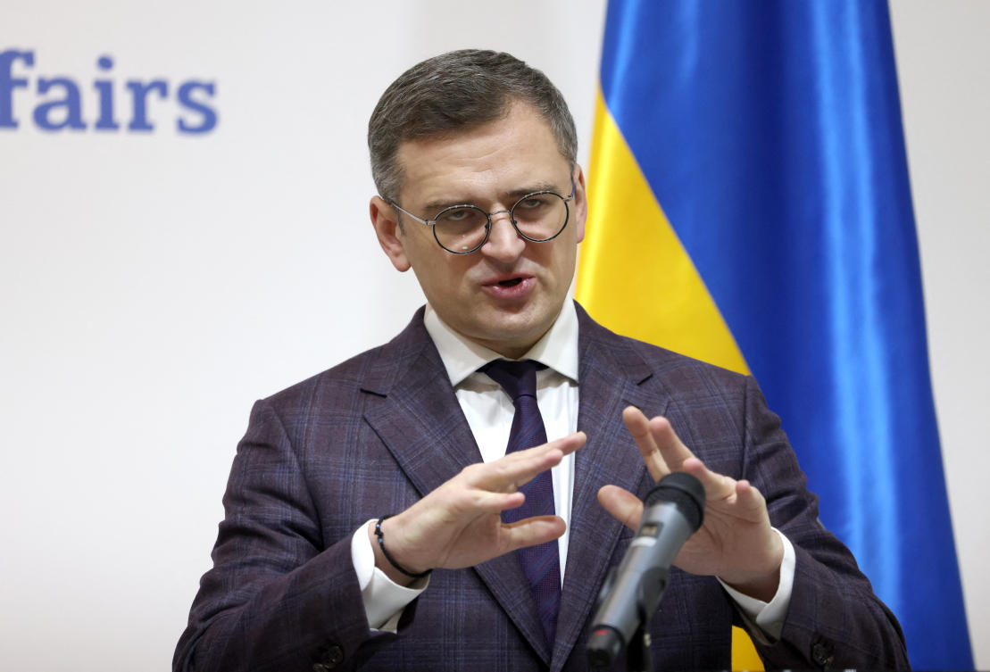 Kuleba’s visit comes at the invitation of his Indian counterpart. (FILE/AFP)