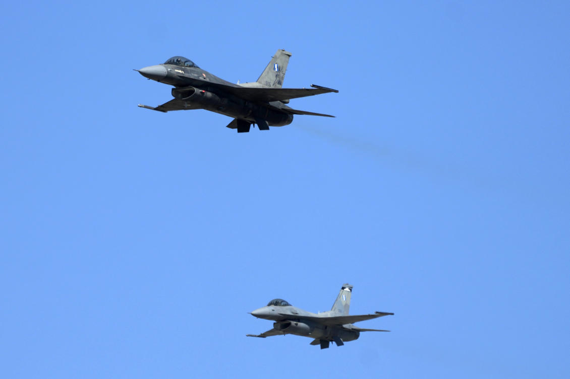 The Netherlands is providing Ukraine with 350 million euros for F-16 fighter jet ammunition and advanced reconnaissance drones, Dutch Defense Minister Kajsa Ollongren announced in Kyiv on Wednesday. (AP/File)