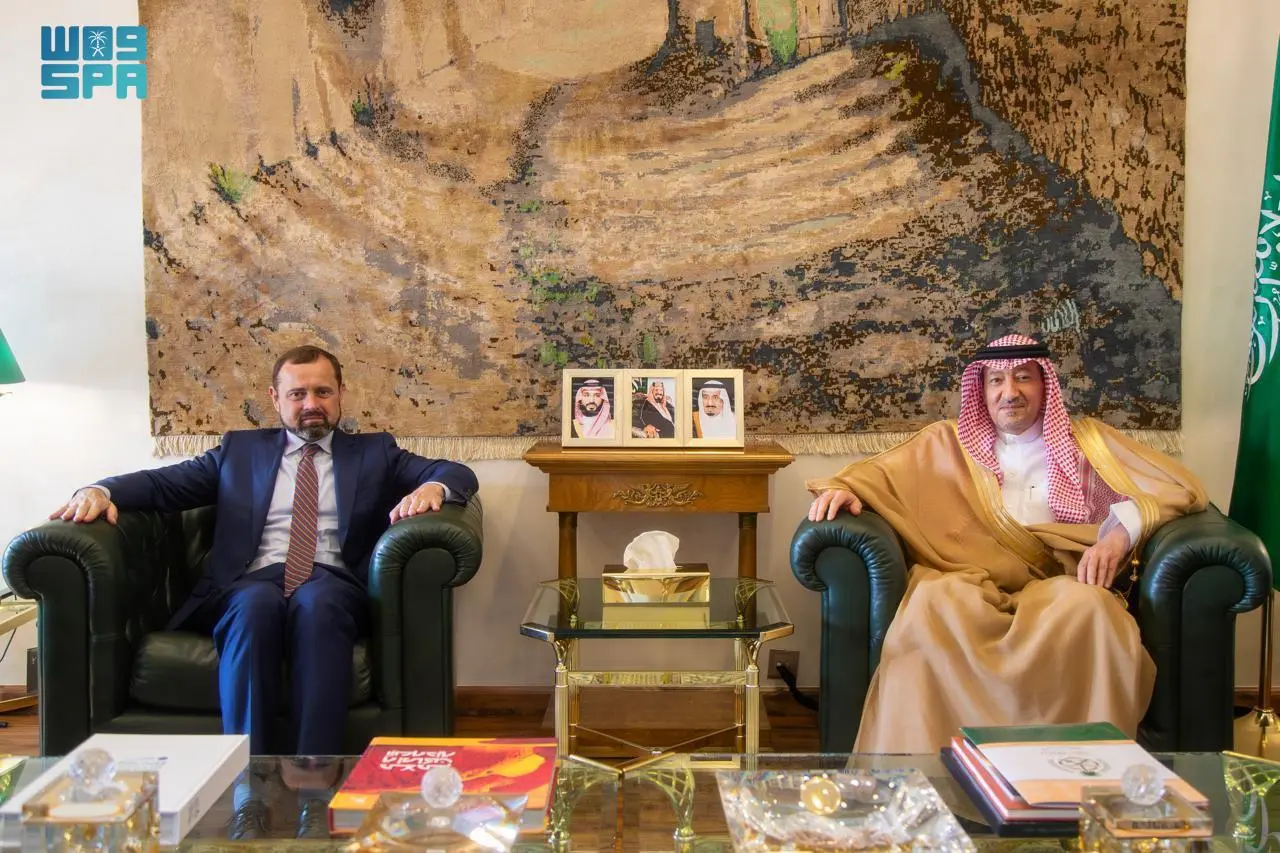 Saudi Deputy Foreign Minister Walid El-Khereiji met with US Special Envoy to Sudan Tom Perillo in Riyadh. (SPA)