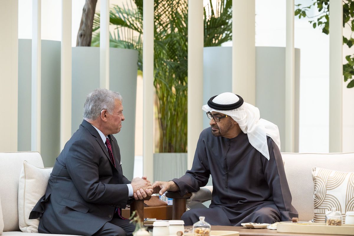 Leaders of UAE and Jordan discuss Gaza war and bilateral ties