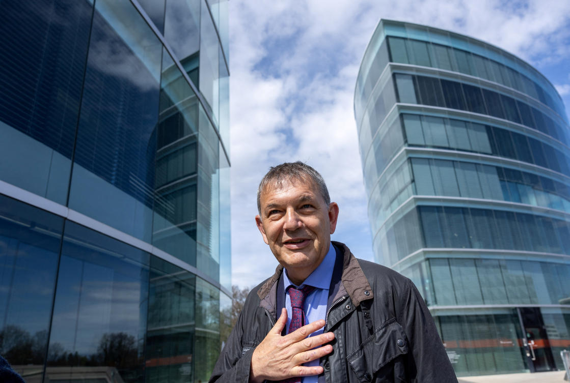 Philippe Lazzarini, head of UNRWA reacts after his meeting with Swiss parliament members about the agency’s funding, as donors halted their contributions in Geneva on Mar. 26, 2024. (Reuters)
