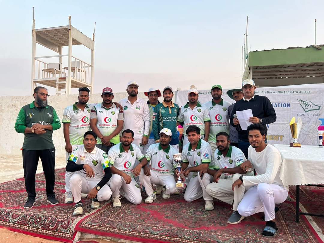 Players posing for a group photo after a match in Riyadh. (File photo)