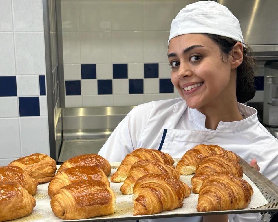 “I never attempted to make croissants. Now I feel more confident and capable of doing anything, any dish, any dessert,” Khulood Almukrain says. (Supplied)