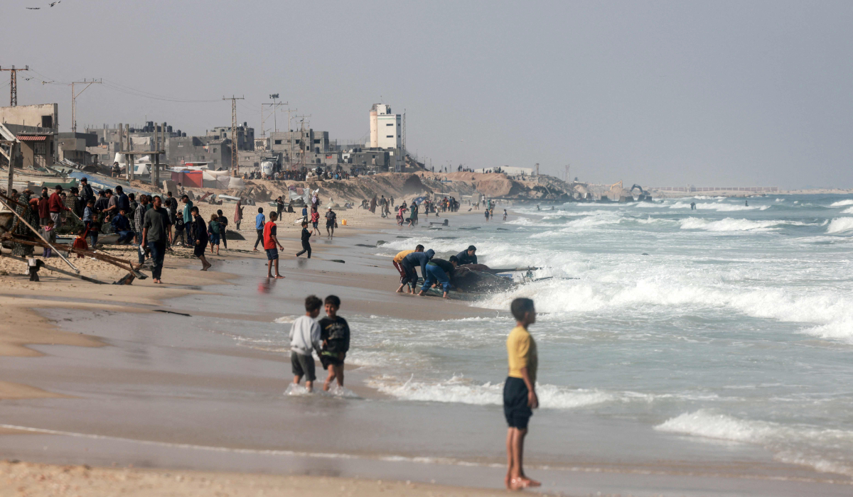 The video follows a number of similar clips, showing Palestinians in Gaza being killed while seeming to pose little threat to Israeli forces nearby. (AFP)