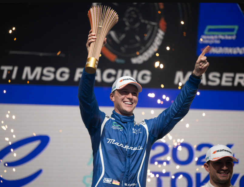 Maximilian Guenther of Maserati MSG has won the first ever Tokyo E-Prix. (Formula E)