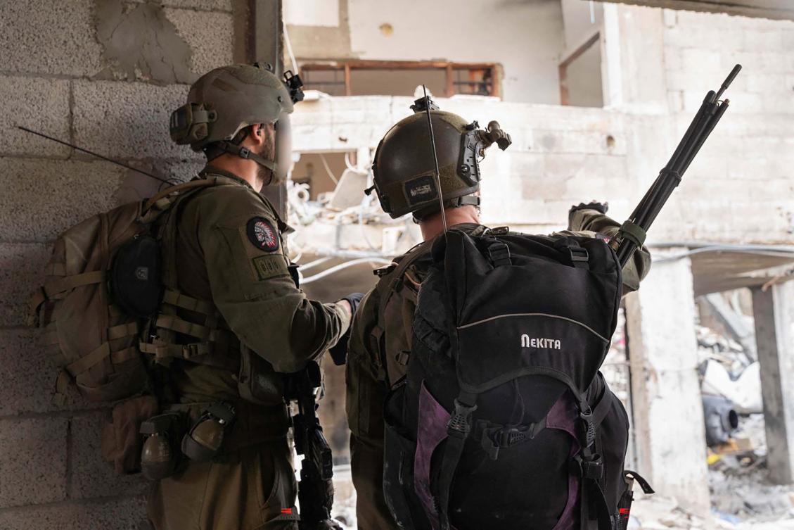 This handout picture released by the Israeli army on March 31, 2024 shows Israeli troops operating in the Gaza Strip amid continuing battles between Israel and the Palestinian militant group Hamas.(AFP)