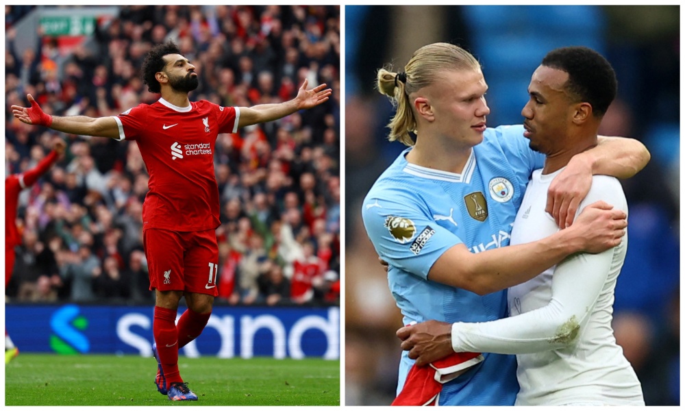 Liverpool were the big winners of the day in the title race as they beat Brighton 2-1 to go top, as City and Arsenal played out a goalless stalemate. (Reuters)