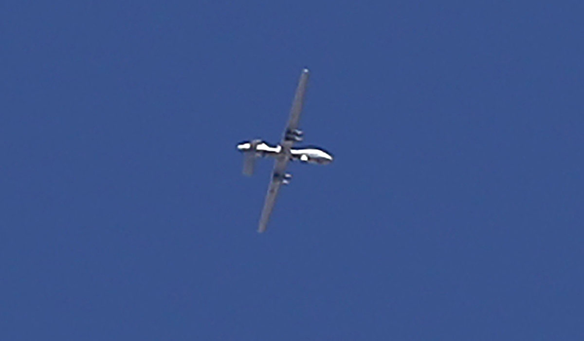 A US made MQ-9 Reaper military drone flies over the Iraqi city of Mosul. (AFP file photo)