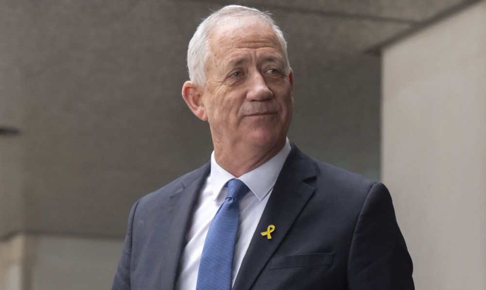 Benny Gantz, a key member of Israel's War Cabinet and the top political rival of Israeli Prime Minister Benjamin Netanyahu. (AP)