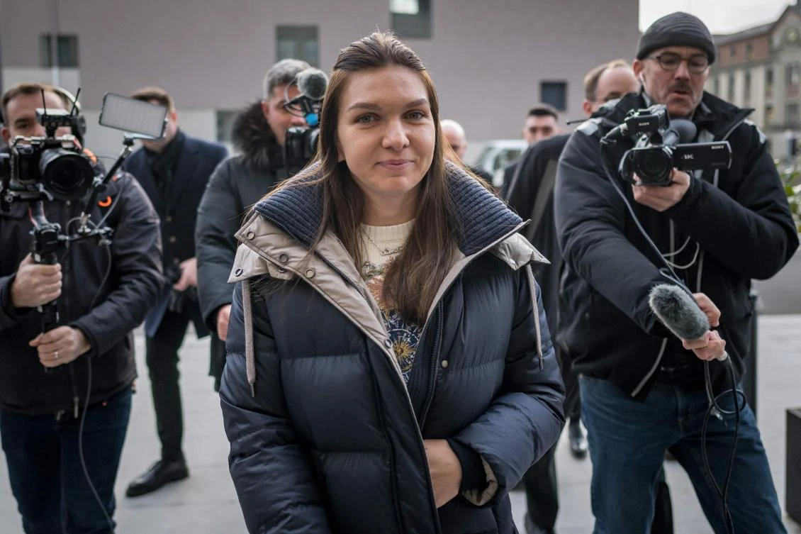 The Court of Arbitration for Sport (CAS) on Mar. 5, 2024 reduced the four-year doping ban imposed on Romania’s former world number one Simona Halep to nine months, which have already been served. (AFP)