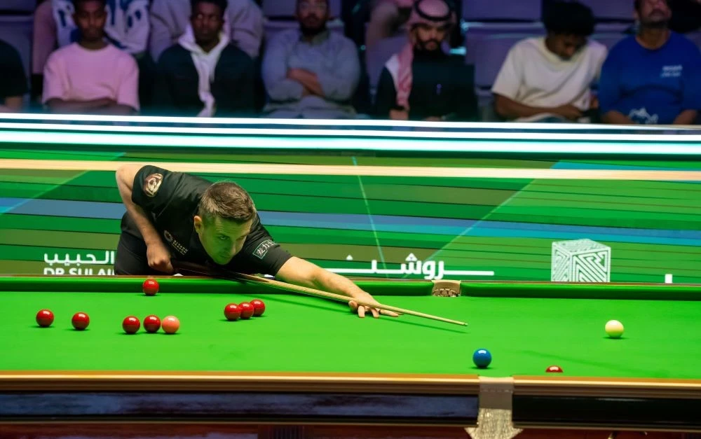 Action from the inaugural Riyadh Season World Masters of Snooker. (Supplied)