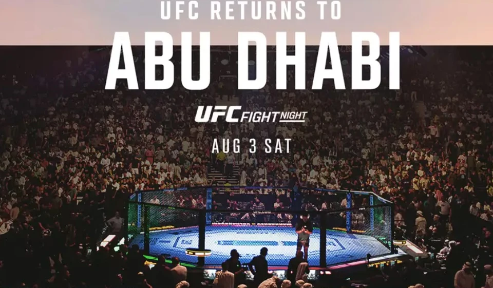 UFC Fight Night set for Aug. 3, 2024, in Abu Dhabi’s Yas Island