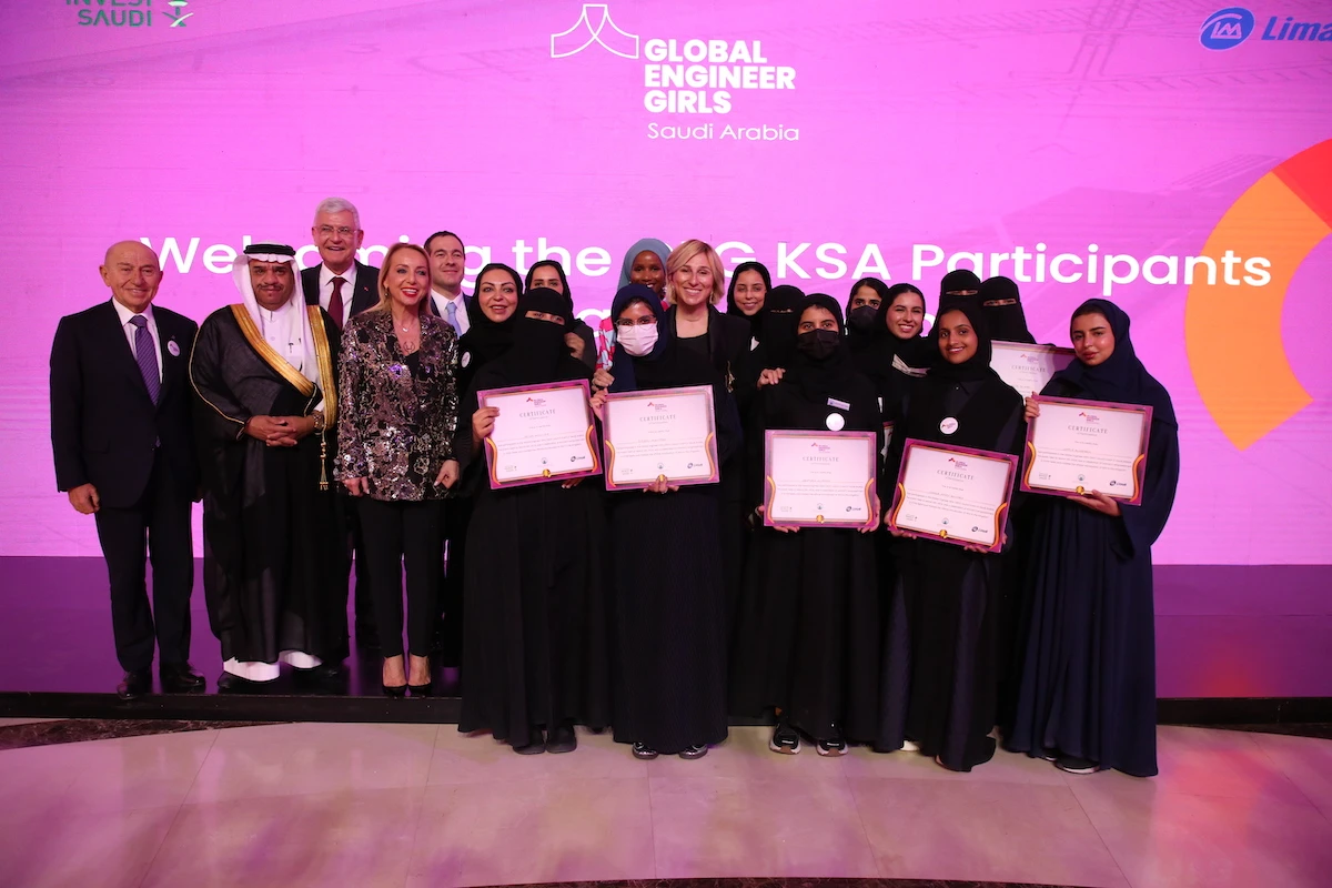 Global Engineer Girls, in collaboration with Princess Nourah bint Abdulrahman University and the Ministry of Investment launched an international philanthropic initiative aimed at boosting the representation of women in STEM. (Supplied)