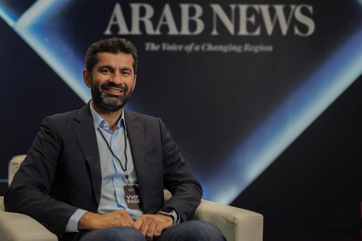Careem CEO Mudassir Sheikha during an interview with Arab News at LEAP in Riyadh on Thursday. AN photo