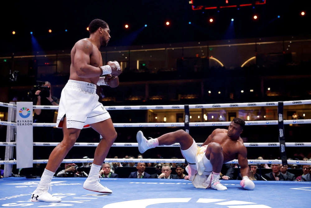 Former heavyweight champion Anthony Joshua has now won his last three fights before accepting this meeting with Francis Ngannou, whose talent and name recognition turned it into a big-money matchup. (Reuters)