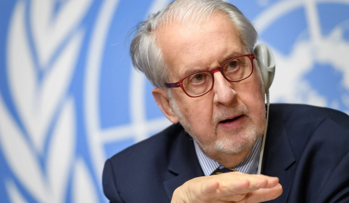 Chairman of the United Nations Commission of Inquiry on Syria, Paulo Pinheiro gives a press conference to present the latest report on rights violations in Geneva. (AFP file photo)