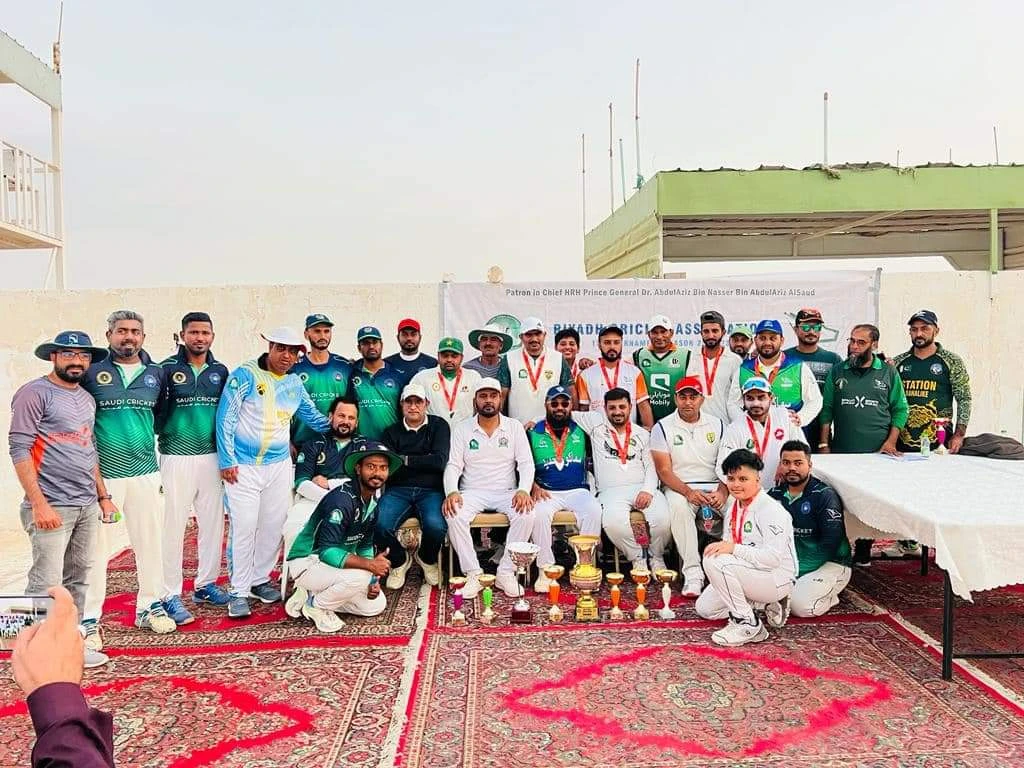 Players posing for a group photo at a RCA T20 tournament (RCA Facebook page)