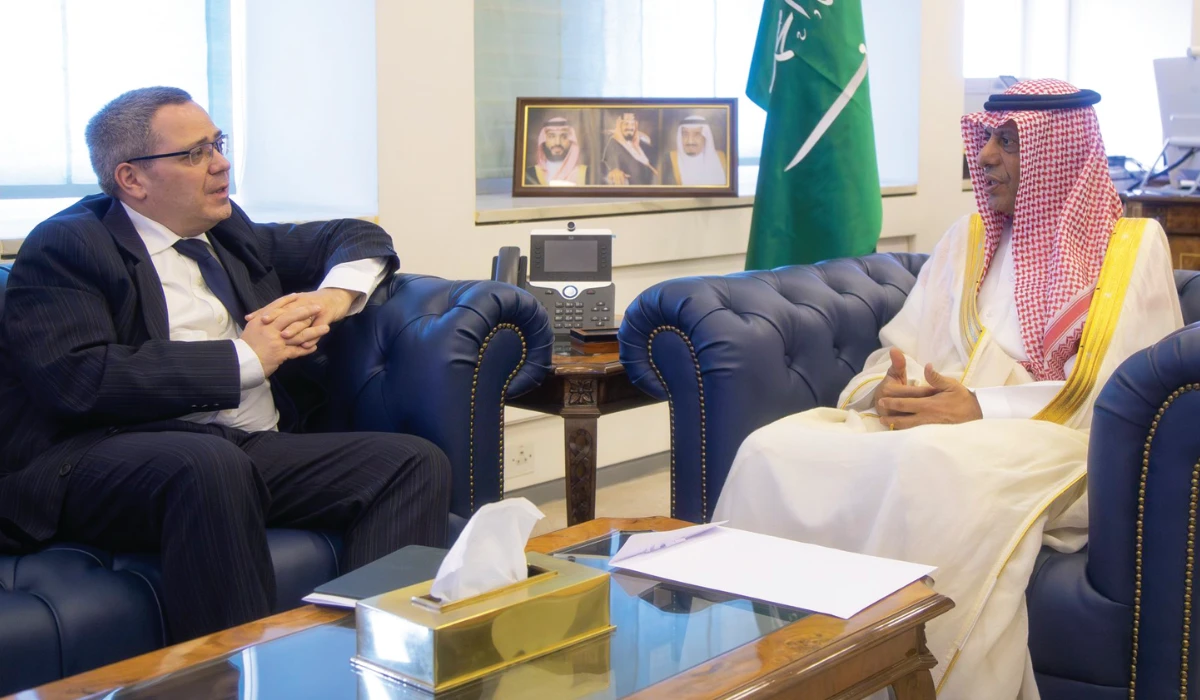 Minister meets Cyprus’ ambassador to Saudi Arabia
