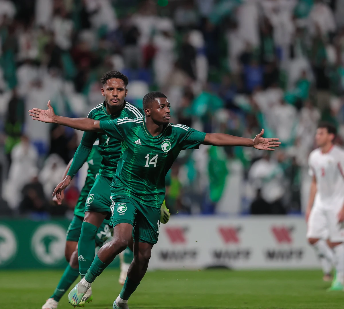 Saudi Arabia have beaten Jordan on penalties in the 2024 WAFF U-23 Championship. (X/@SaudiNT)