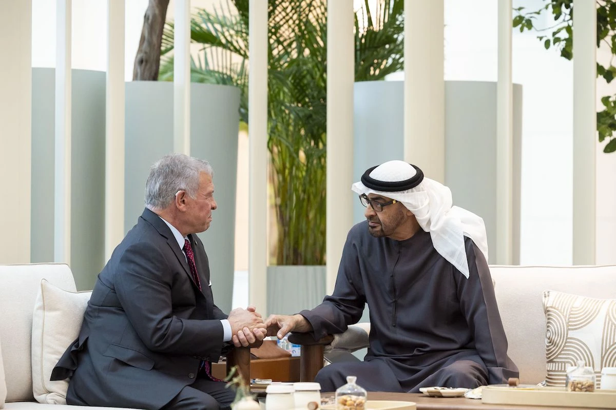 Leaders of UAE and Jordan discuss Gaza war and bilateral ties