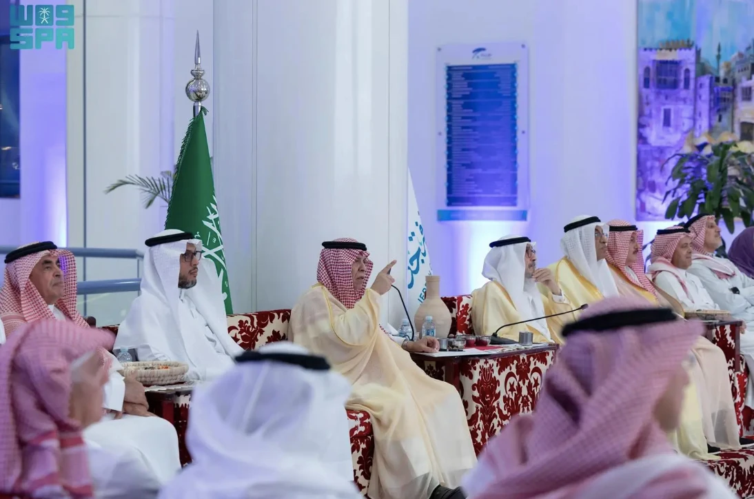 Minister of Commerce Majid Al-Qasabi at a meeting in Jeddah. SPA
