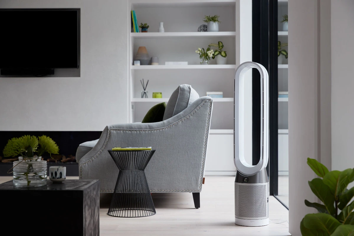 The Dyson Purifier Formaldehyde purifying fan captures ultrafine dust and allergens. (Supplied)