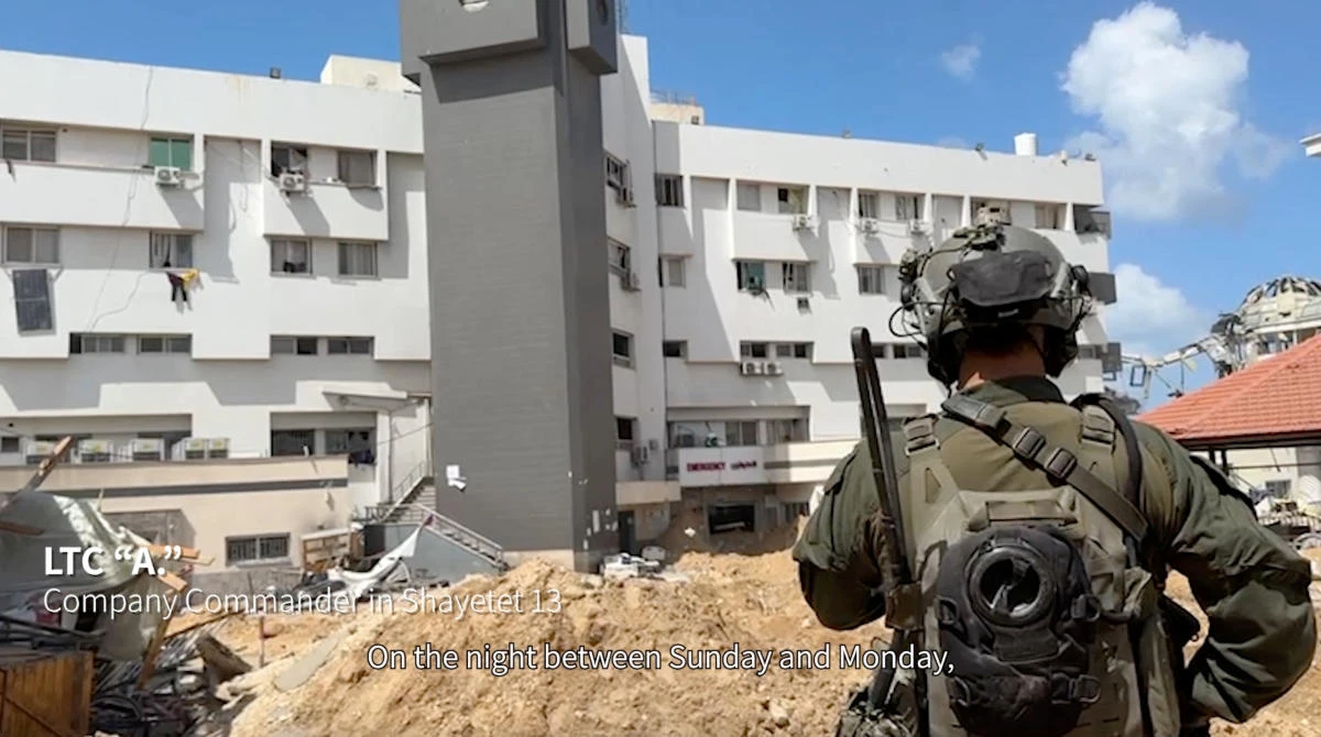 Five patients had died since the Israeli raid began Gaza’s Al-Shifa Hospital due to shortages of food, water and medical care. (Israel Defense Forces via Reuters)