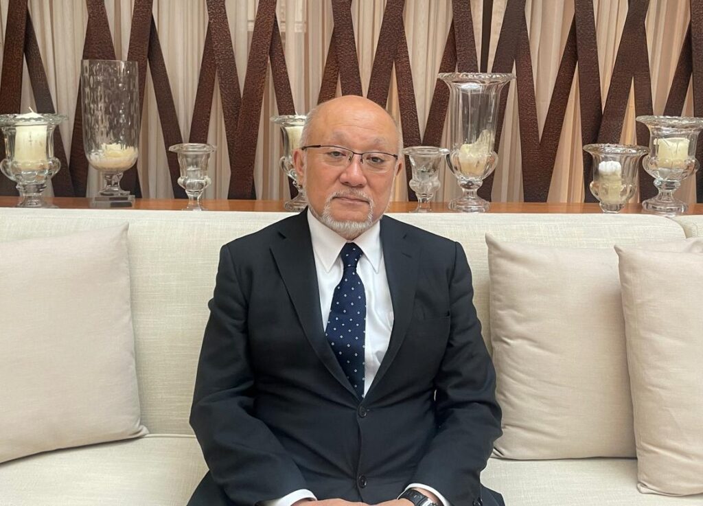 Japan's special envoy for Middle East Peace UEMURA Tsukasa. (ANJ)