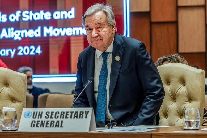 UN Secretary-General Antonio Guterres on Friday expressed serious concern over reports that Israel was using artificial intelligence to identify targets in Gaza. (AFP/File)