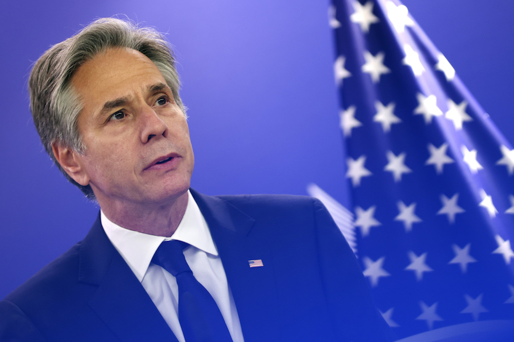 Secretary of State Antony Blinken responded to internal discontent with a letter to staff in November, saying: “I know that for many of you the suffering caused by this crisis is taking a profound personal toll.” (AP)